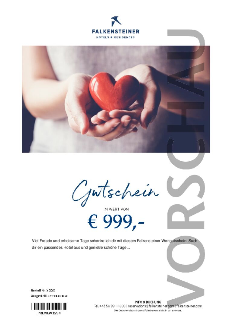 Wertgutschein Valentinstag